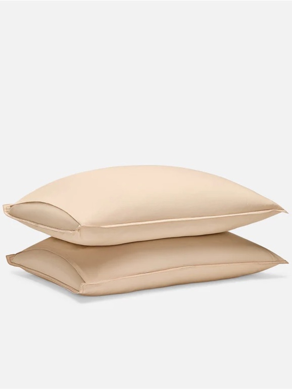Brooklinen Washed Classic Percale Pillowcase Set - Apricot Chambray